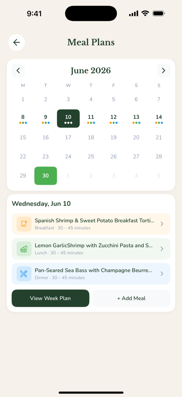 Meal plans